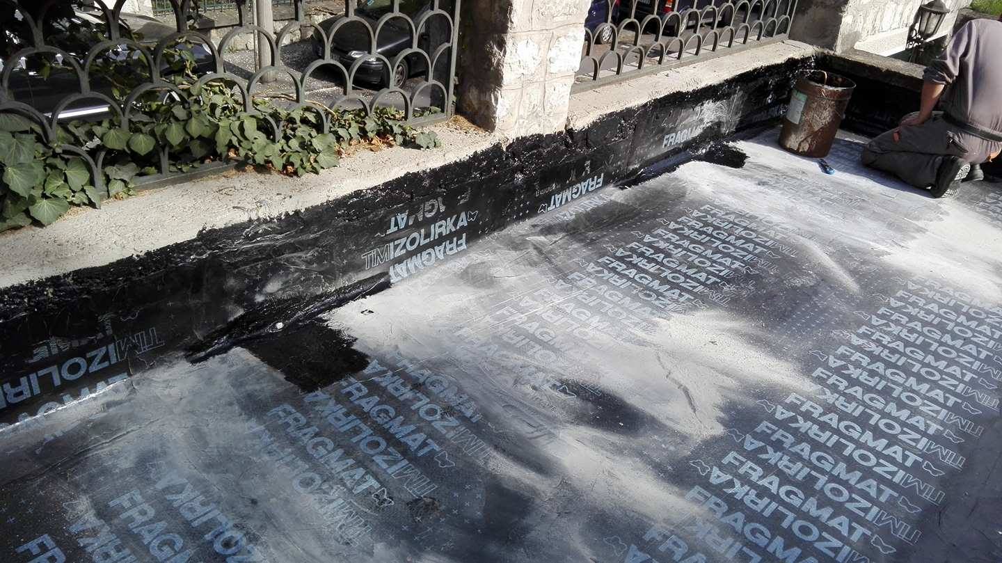 Presek zida u toku radova